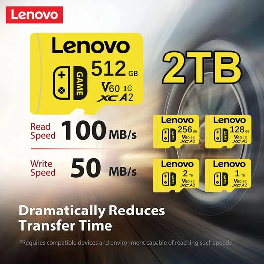 Lenovo Micro SD Card for Nintendo Switch - 2TB 1TB 512GB 256GB 128GB