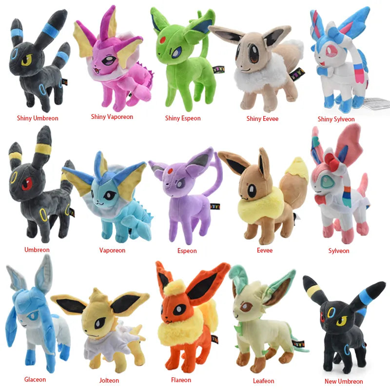 Pokemon Eevee & Evolution Plush Toys