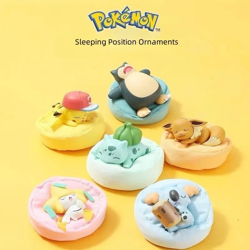 Mini Sleeping Pokemon Figures