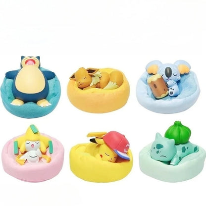 Mini Sleeping Pokemon Figures