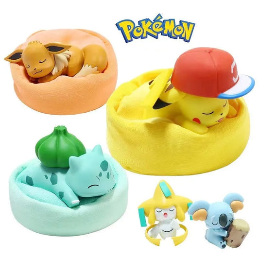 Mini Sleeping Pokemon Figures